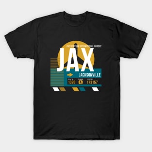 Vintage Jacksonville JAX Airport Code Travel Day Retro Air Travel T-Shirt